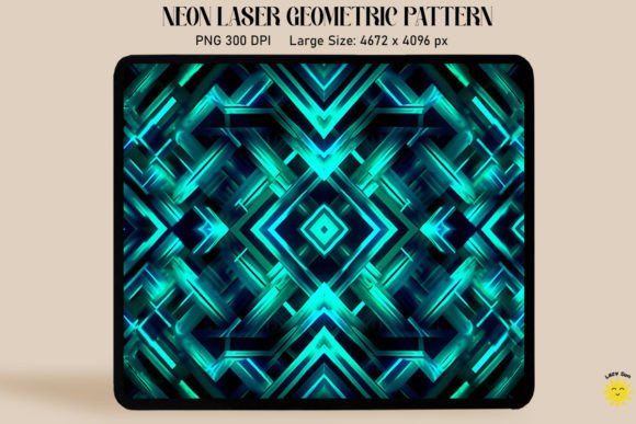 Download Neon Vibrant Teal Laser Pattern - Laser pattern Collection